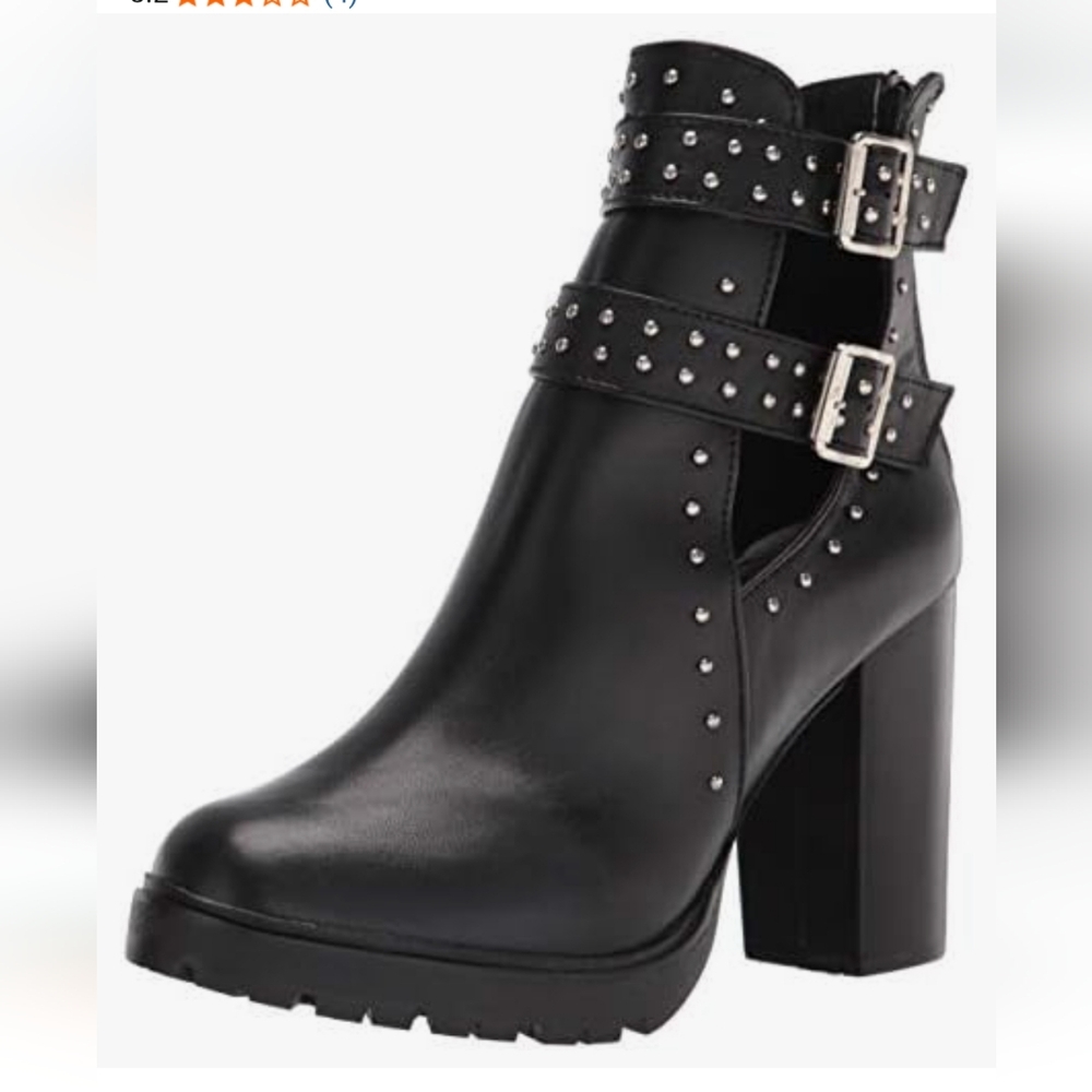 Studded Black Ankle Boots